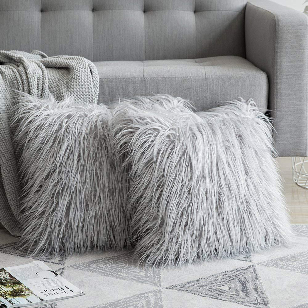 Home Textiles Luxury - Мягкая длинная меховая пушистая наволочка для