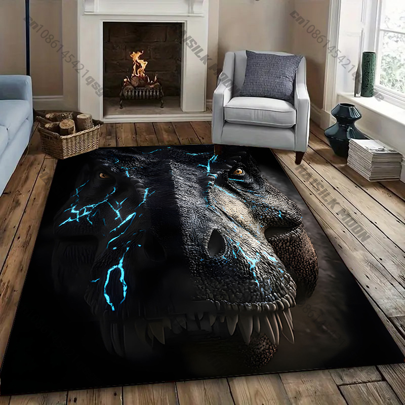 Home Textiles Luxury - Декоративный ковер с изображением свирепых динозавров,