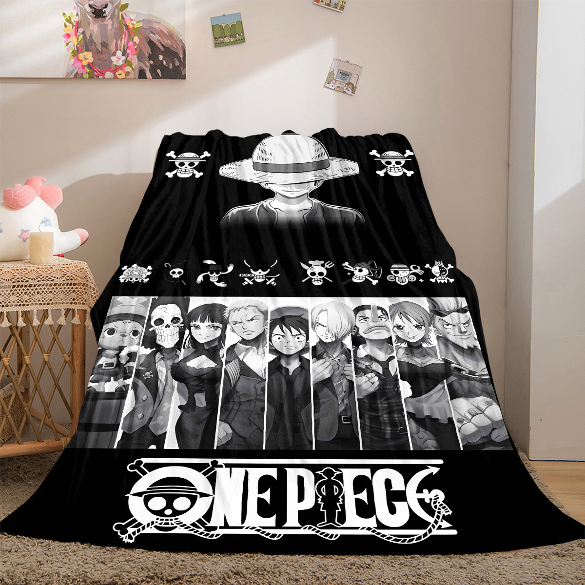 Home Textiles Luxury - Роскошное фланелевое легкое одеяло Nami Luffy