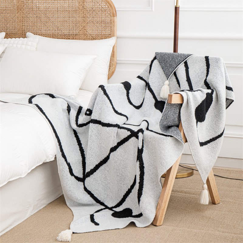 Вязаное одеяло в богемном стил – обзор и цена Home Textiles Luxury