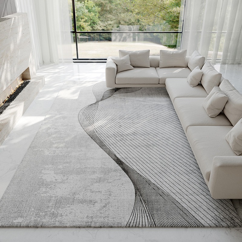 Абстрактный светло-серый ковер – обзор и цена Home Textiles Luxury